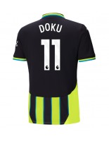 Manchester City Jeremy Doku #11 Venkovní Dres 2024-25 Krátký Rukáv